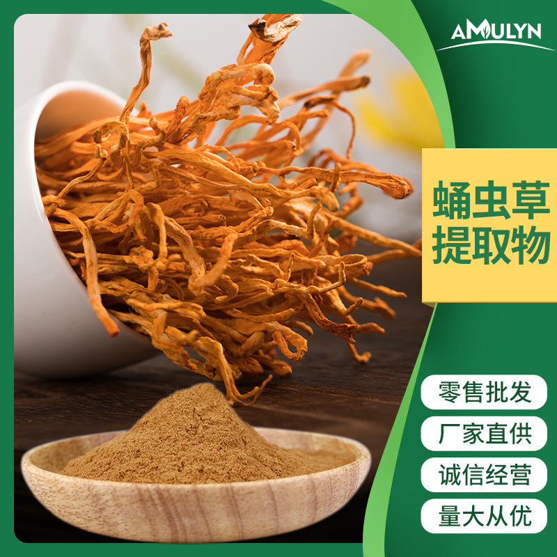 供应 30%虫草多糖 蛹虫草提取物 β-葡聚糖 发酵虫草纯粉