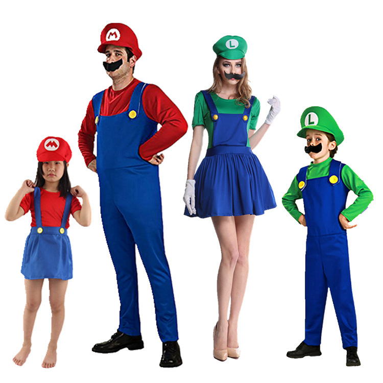 Bộ đồ hóa trang của Mario người lớn Halloween.