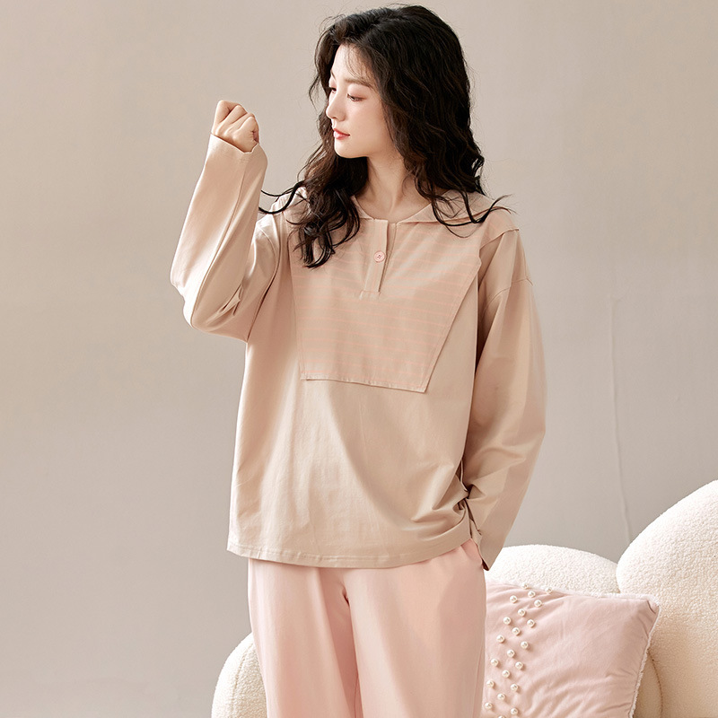 Mùa thu và mùa đông, phụ nữ mới, 5 người chống vi khuẩn, tay áo dài, quần áo gia đình cỡ lớn