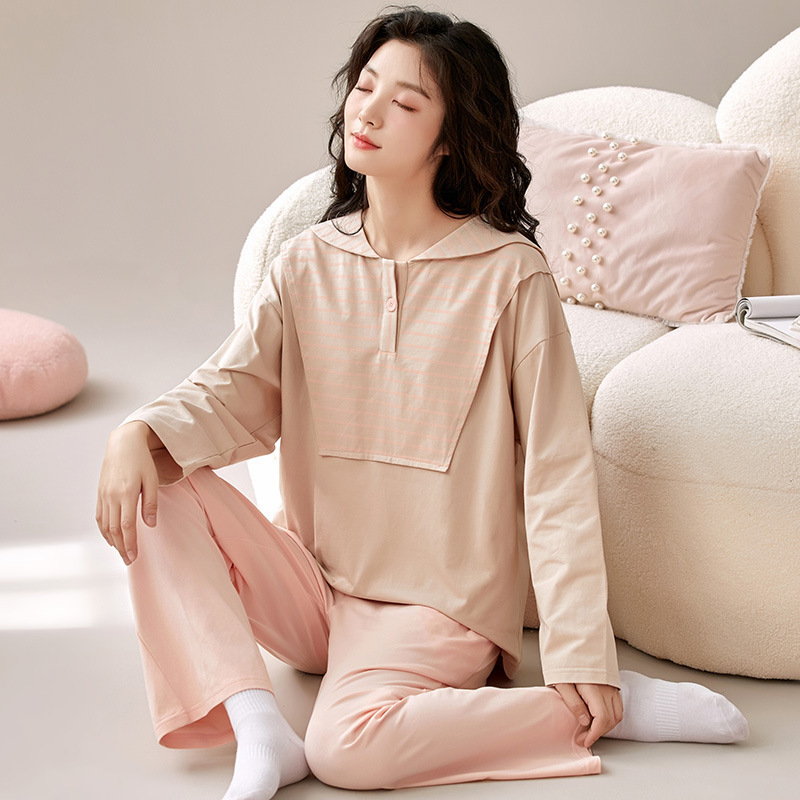 Mùa thu và mùa đông, phụ nữ mới, 5 người chống vi khuẩn, tay áo dài, quần áo gia đình cỡ lớn