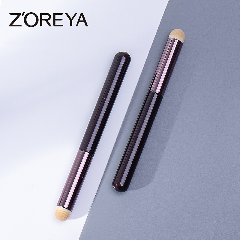 Zorja's make-up tool brushes your hair with a twilight cap on it.