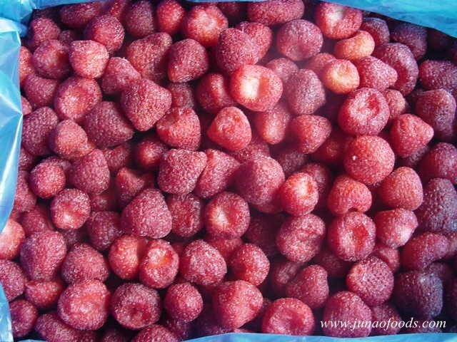 Frozen strawberry.