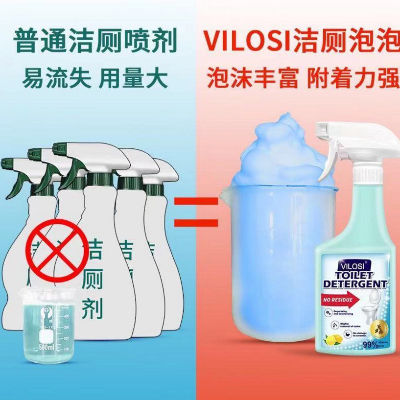 Bọt axit hữu cơ Vilosi và vệ sinh gạch nhà vệ sinh