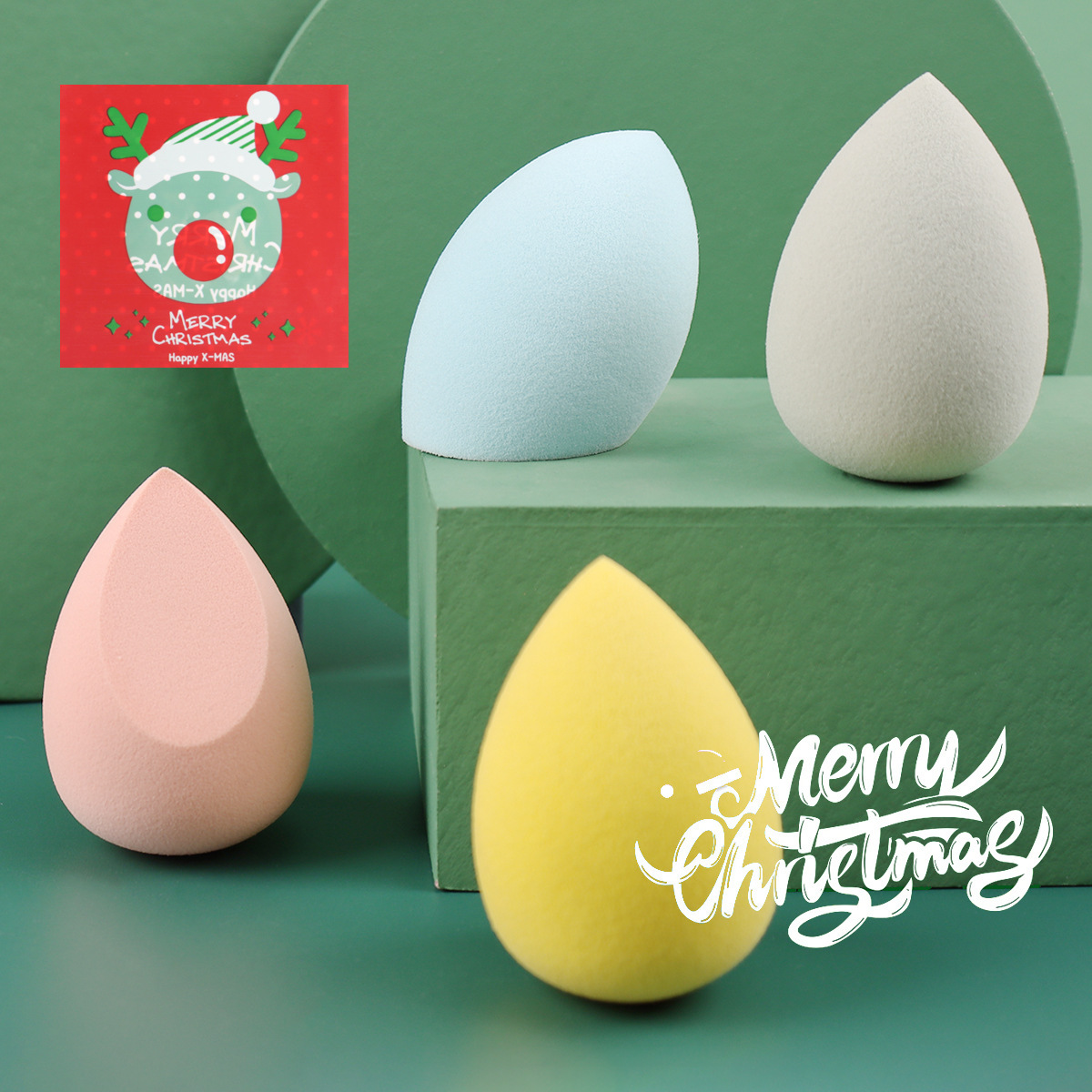 Zorya's new Christmas make-up make-up sponges don't eat powdered super-soft-skinned egg drops.