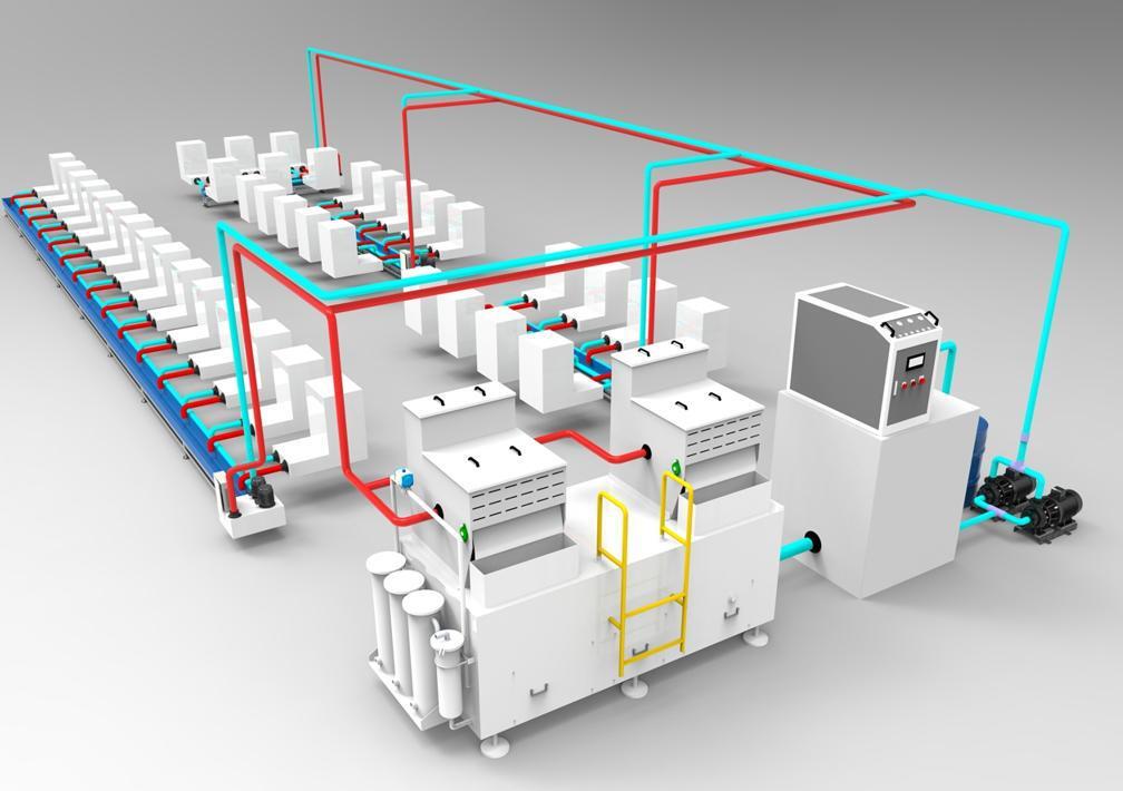 The cutting fluid centralized treatment system.