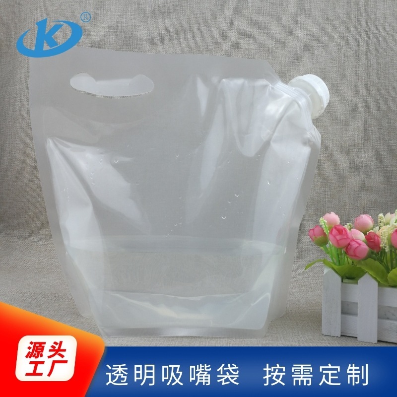 5L trong suốt, sẵn sàng đứng lên và gấp.