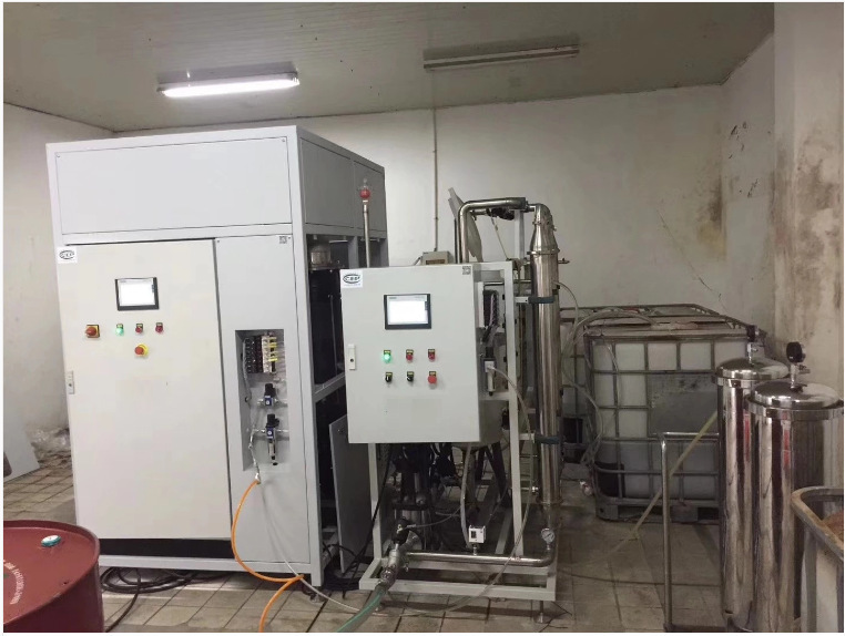 Plant oily wastewater treatment equipment, low temperature vacuum enrichment.