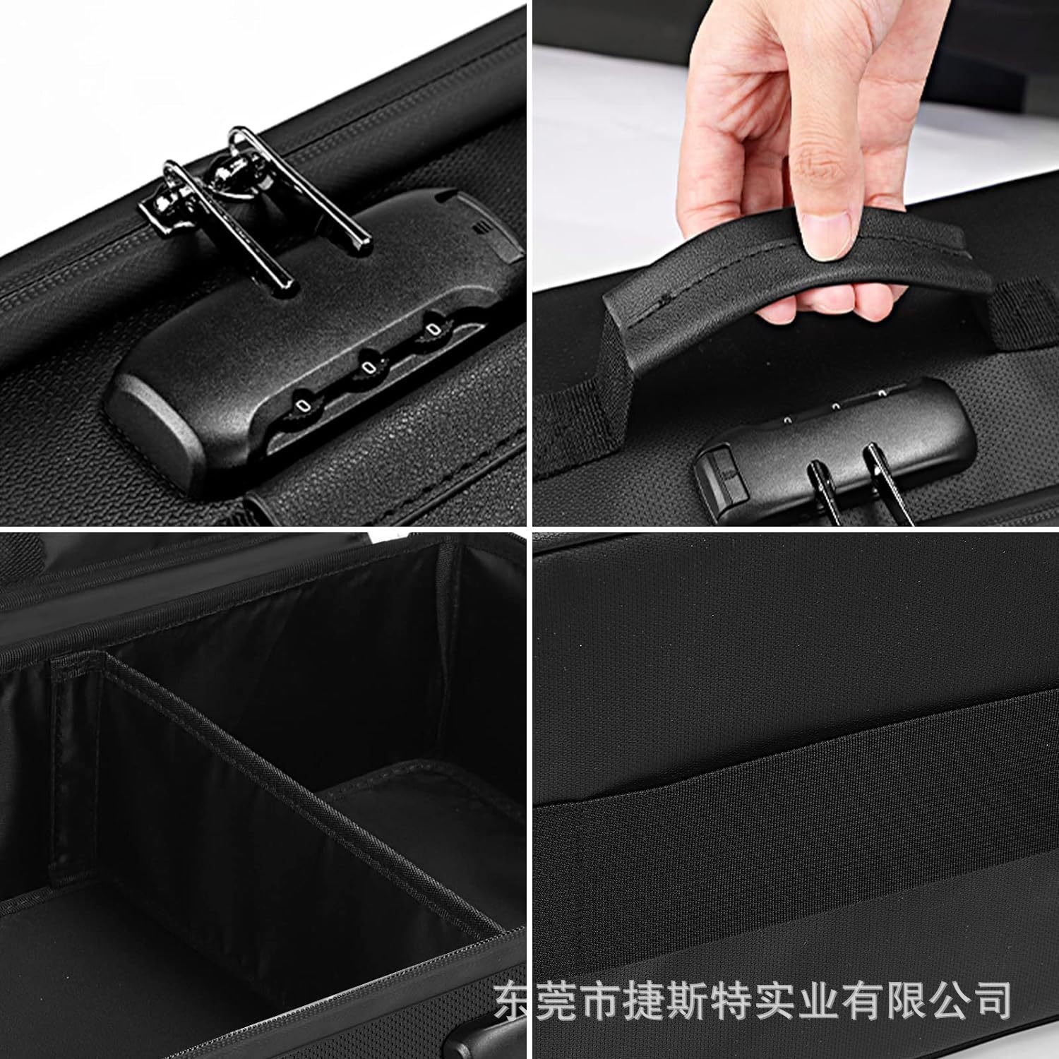 Cross-border storage container for fireproof photographs with locks to fold portable belt-resistant zipper photos