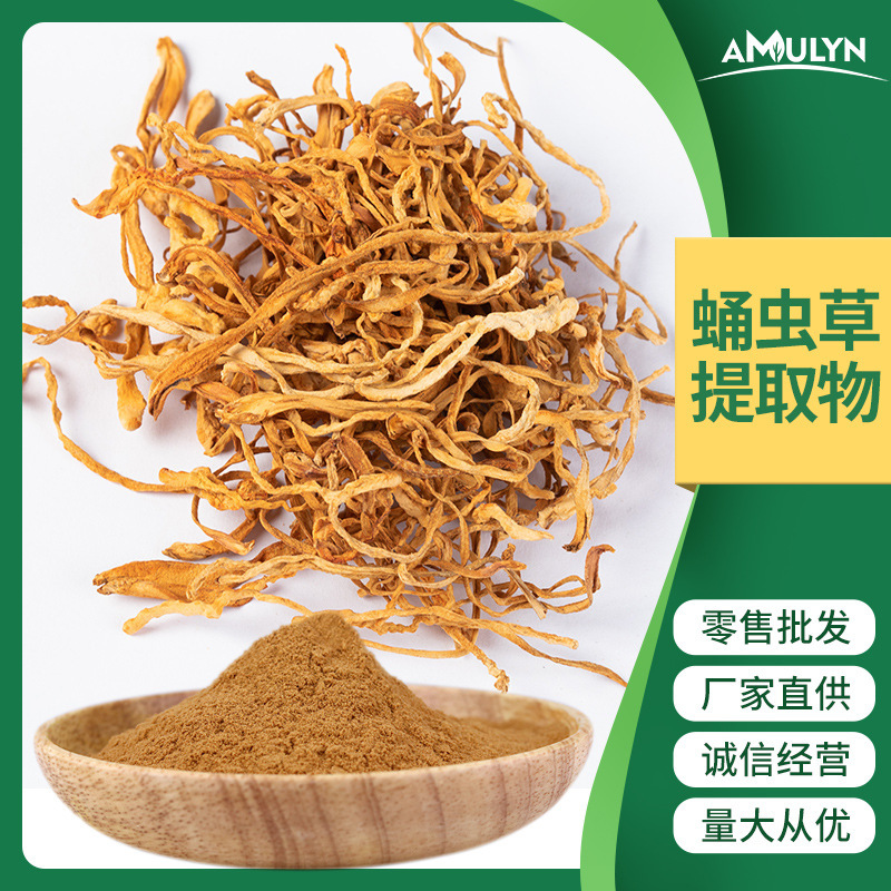 供应 30%虫草多糖 蛹虫草提取物 β-葡聚糖 发酵虫草纯粉