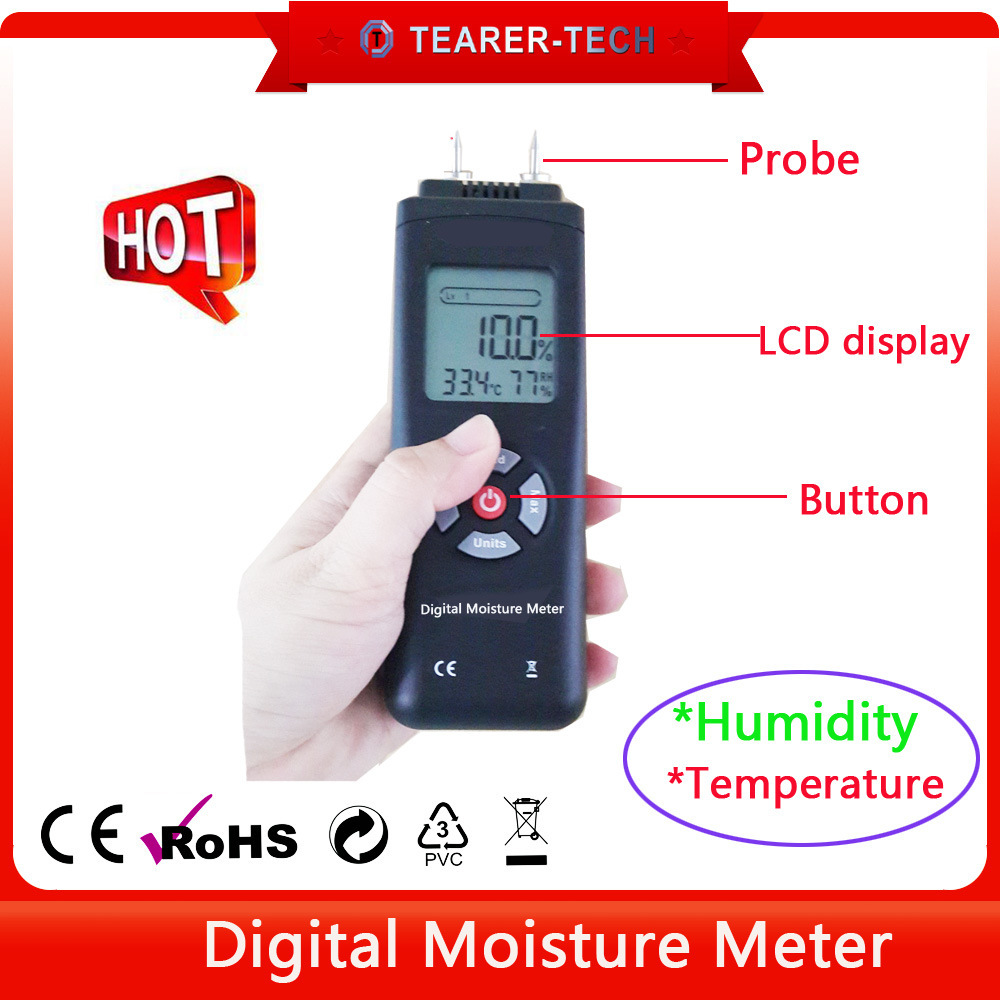 3 μmthometer plug-in building materials and wood moisture tester detectors