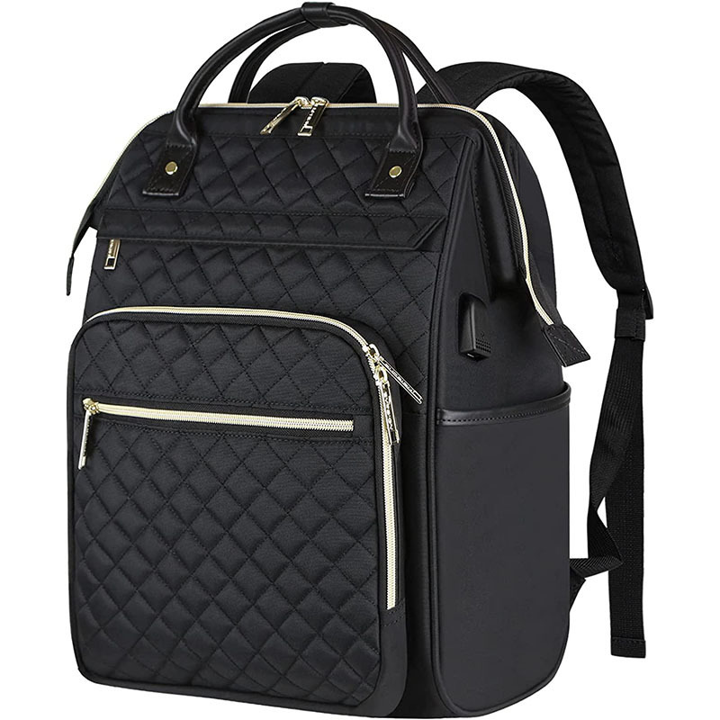 Shorter time, double-shoulder lady lunch bag, usb port computer backpack, black diamond multifunctional backpack.