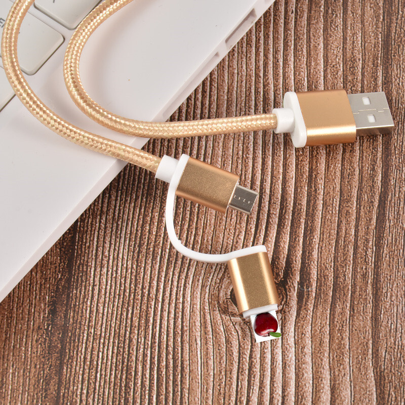 Bộ sạc điện thoại di động 2 lần của nhà sản xuất áp dụng cho Apple Andre để nạp một lượng nhỏ dữ liệu của nylon.