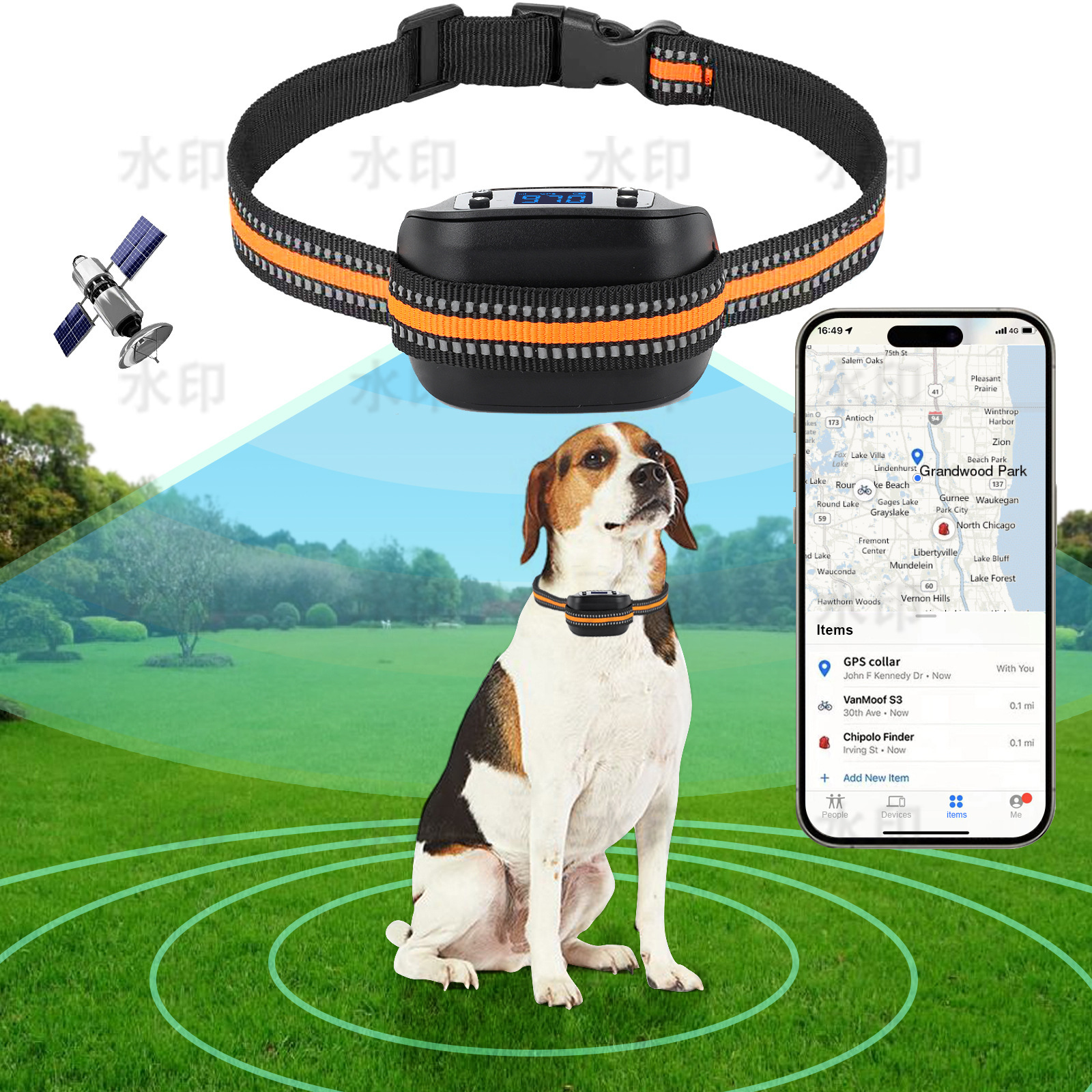 Trình tìm vị trí hàng rào GPS Gps đang tìm kiếm vị trí hàng rào điện tử