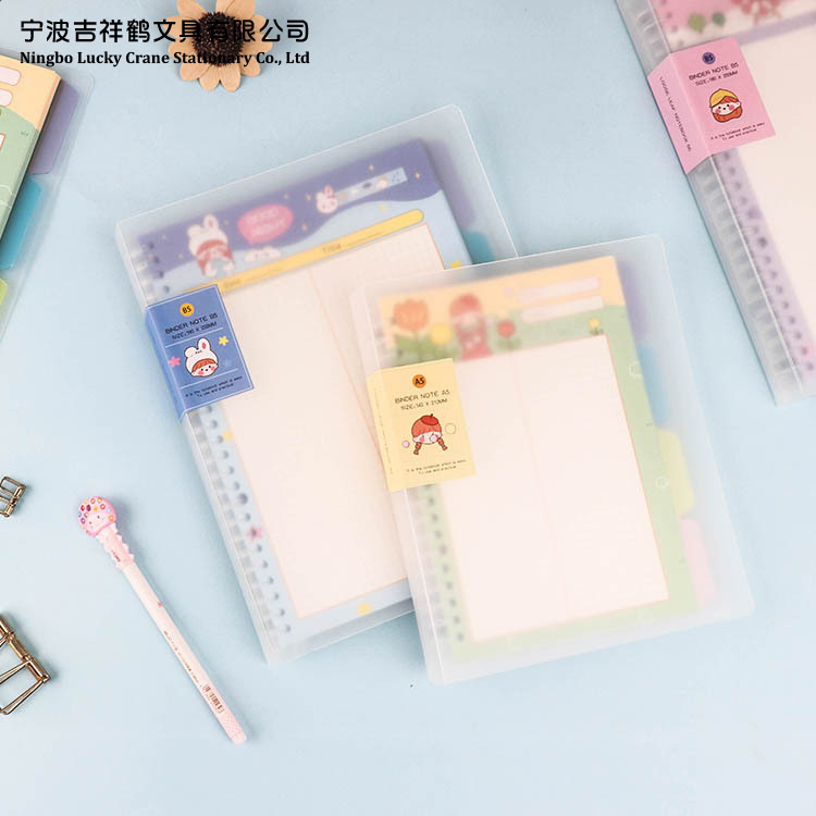 A5/B5 Student Notebook Book Book Transparent PP sheet Creative Grid Separator Page