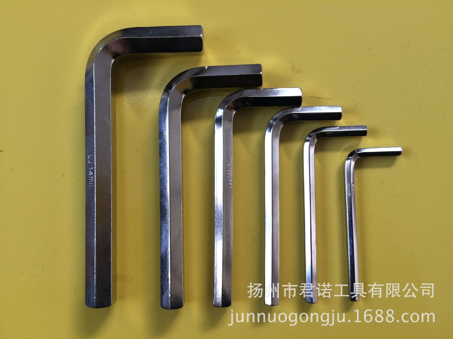 The six-angle wrench of the Junno Tool High-Quality Medium-Small Nickel System 1.5-55mm45# Carbon steel plant direct sales