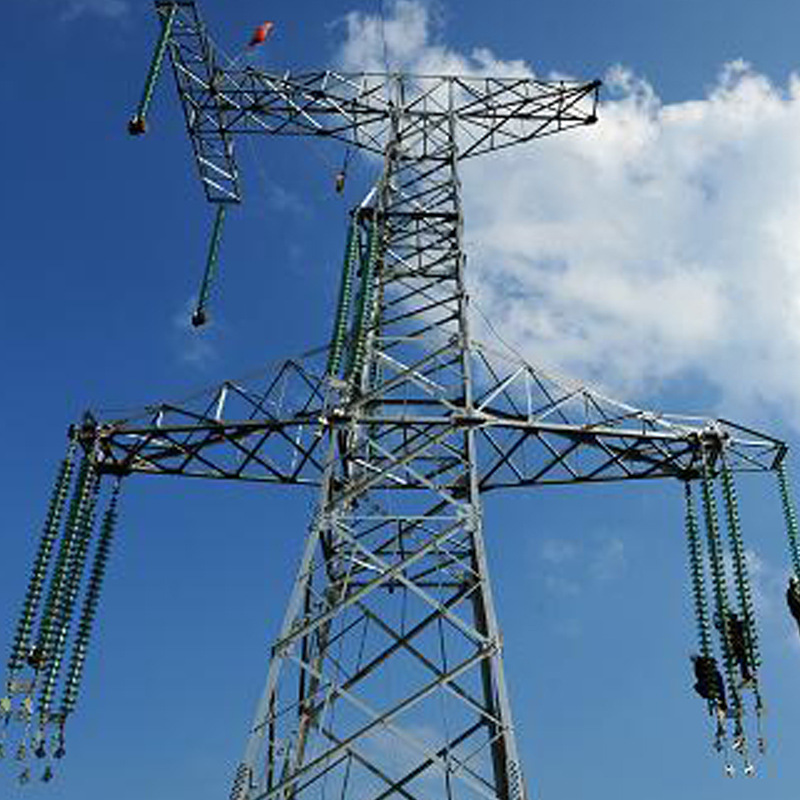 Qingtao's power tower, corner steel tower, line tower, high voltage tower.