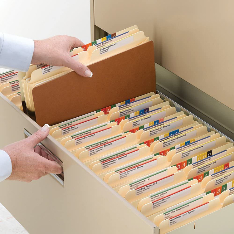 Paper organ pack, Manila, office file storage package, condensable.