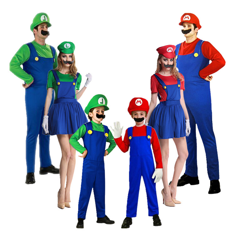 Bộ đồ hóa trang của Mario người lớn Halloween.