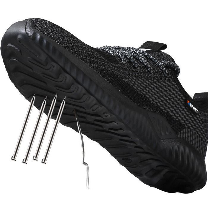 Men's protection against puncture through comfortable shoes and easily comfortable work shoes and work in gas fields