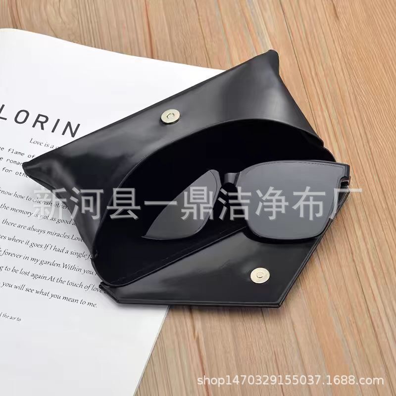 PU leather glasses bag, new retrospect black box for sunglasses, lightweight leather glasses.