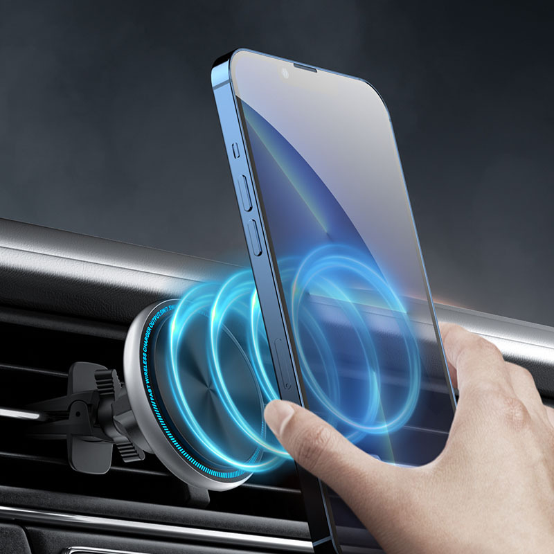 New slab-on-screen, Magsafe invisibility, vehicle-mounted mobile phone stand-free.