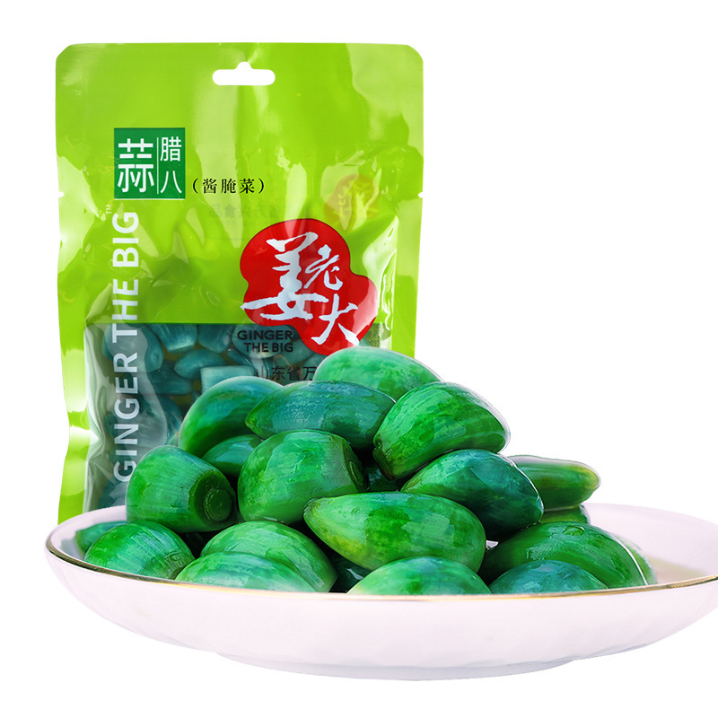 姜老大腊八蒜正宗山东翡翠腊八蒜糖蒜新蒜腌蒜醋泡蒜头下饭菜