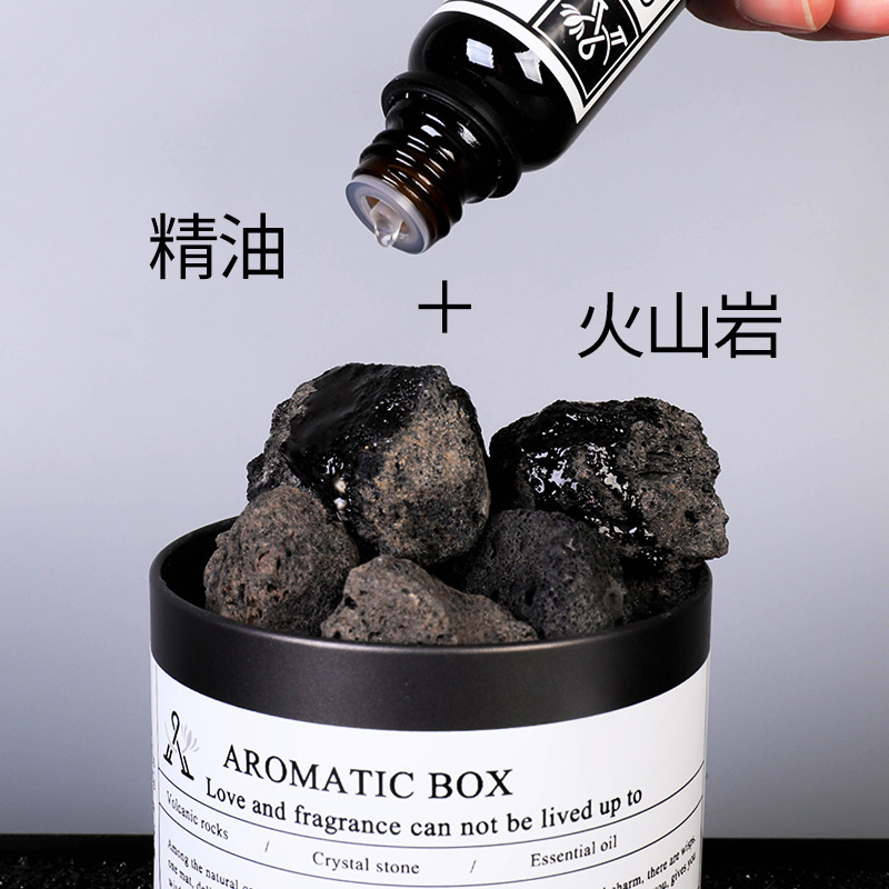 The crystal-spreading fragrance-free volcanic rock packs mineral fragrance.