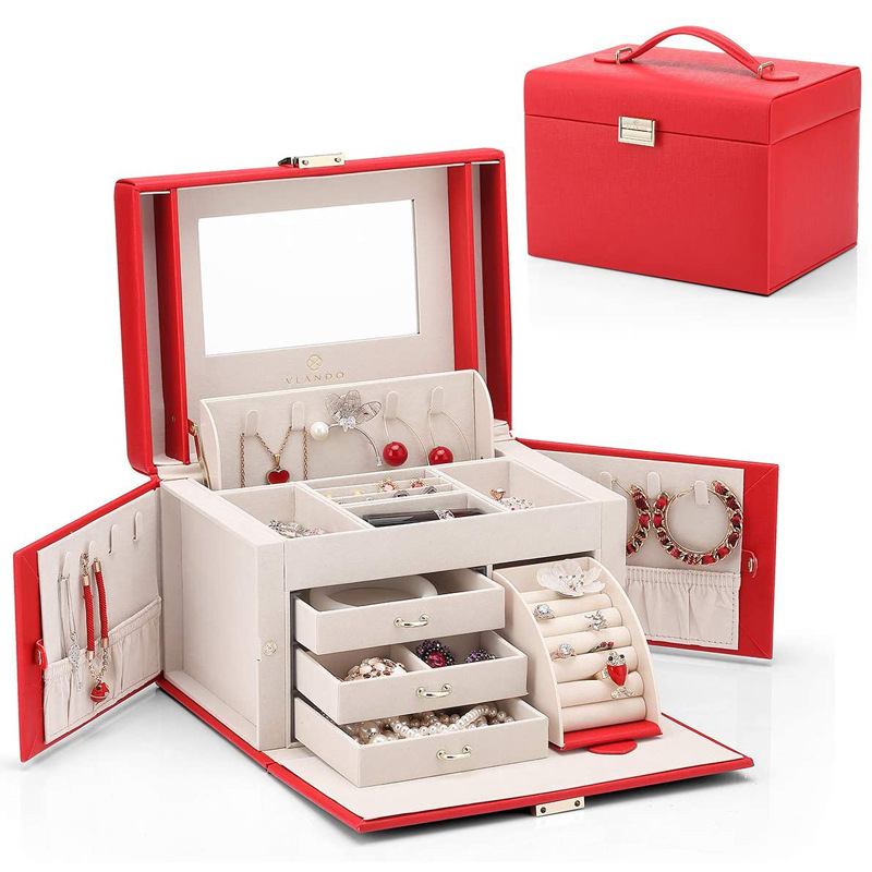 Cross-border heat-selling large-capacity necklace box multipurpose jewellery box Jewelry Organizer