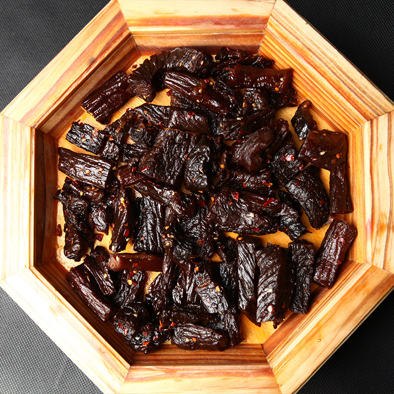 Mongol dry and spicy hand torn beef dry 500g vacuum bag full of dry beef