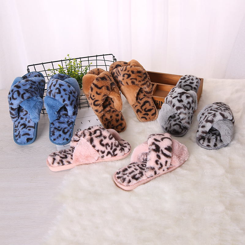 Panthers' coloured slippers, 2021, new Korean velvet indoor velvet.