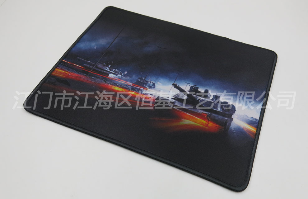 Set a big flat game mouse pad, a big square rubber bottom mouse pad, a net cafe big mouse pad