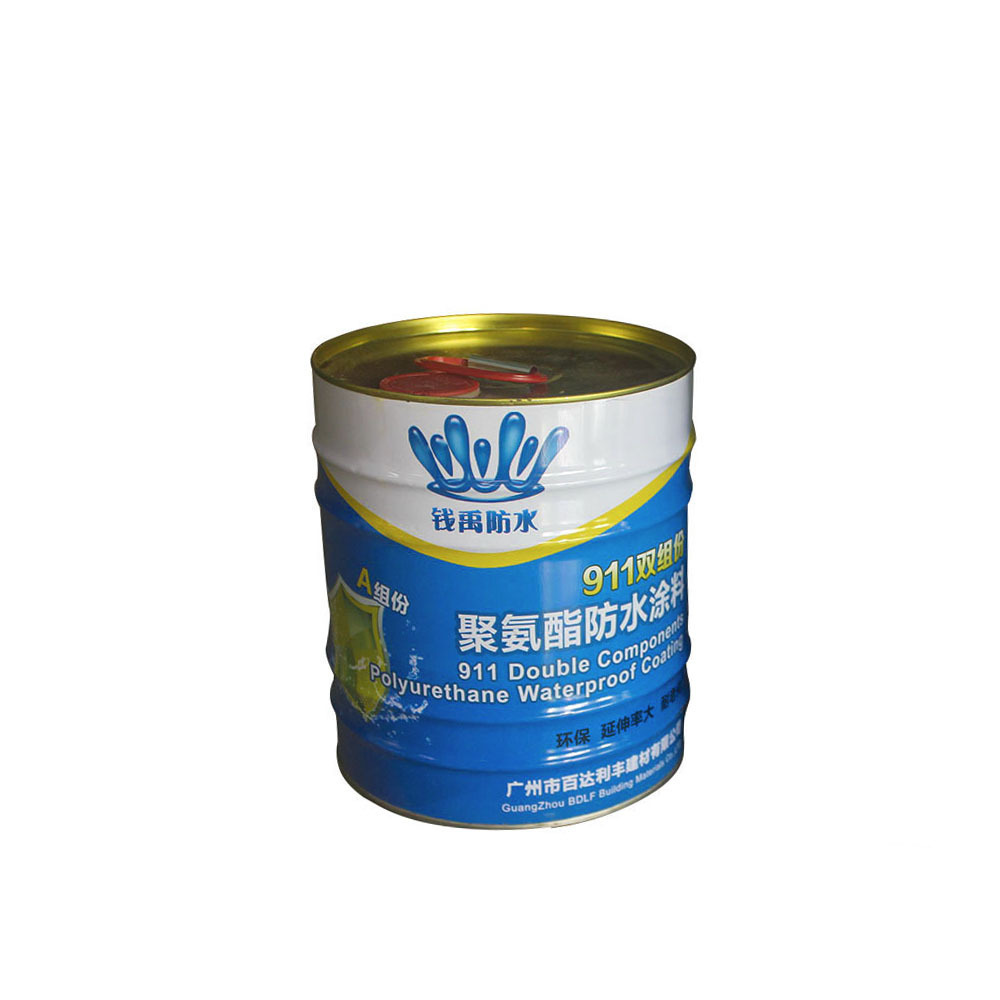Double-assembled polyurethane waterproof coatings 911 polyurethane waterproofing coatings waterproofings on the roof of the basement