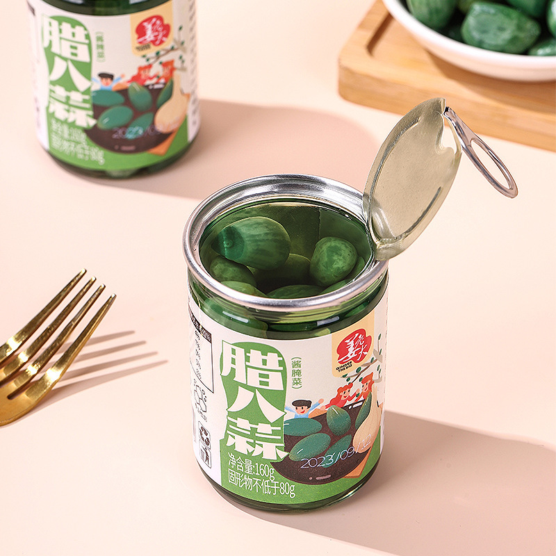 160g姜老大腊八蒜便携腊八蒜野餐聚餐烧烤翡翠正宗山东腊八蒜
