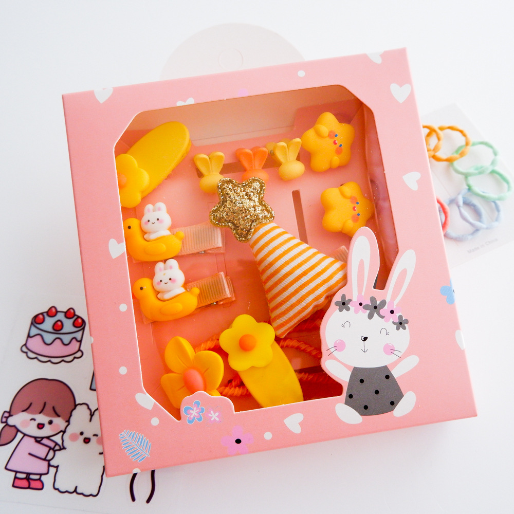 Children's hair wrapper box, card box, birthday present for girls, baby-sweet princess.