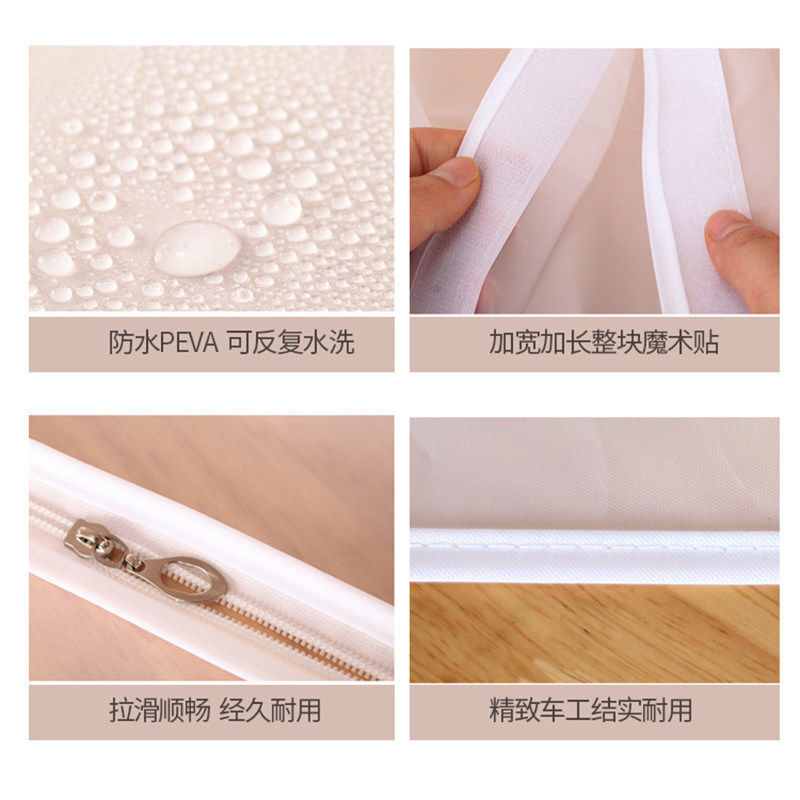 Dirtproof coats with thick and transparent dustproof bags of clothing, and dustproof bags of clothing.
