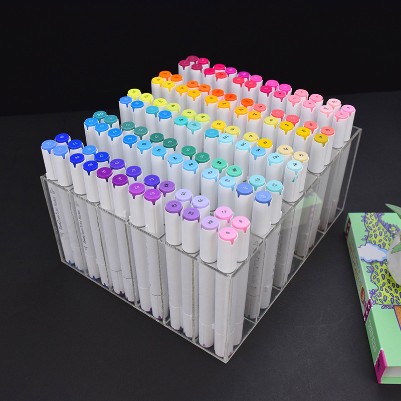 The Aklikmak pen set is transparent, and it's a box of pen shelves.