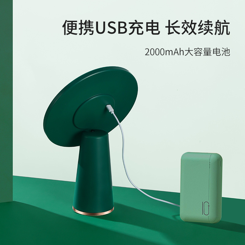 Gương trang điểm để bàn sang trọng nhẹ, phòng ngủ có đèn LED chiếu sáng, tùy chỉnh cho gương để bàn một mặt