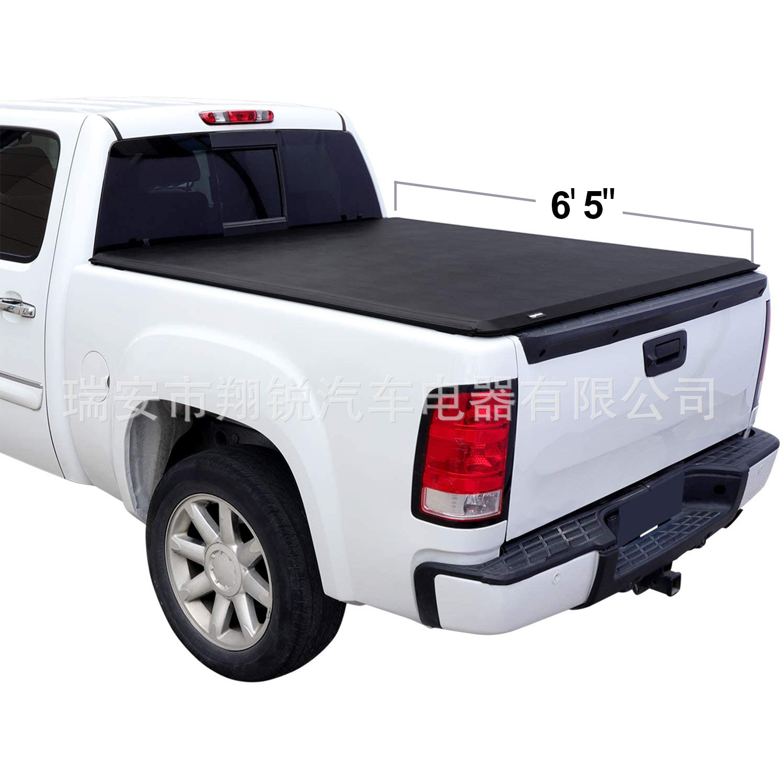 Direct sale by the manufacturer of a floppy roll cover under a trunk cover of a Tundra pick-up truck at Toyota Road