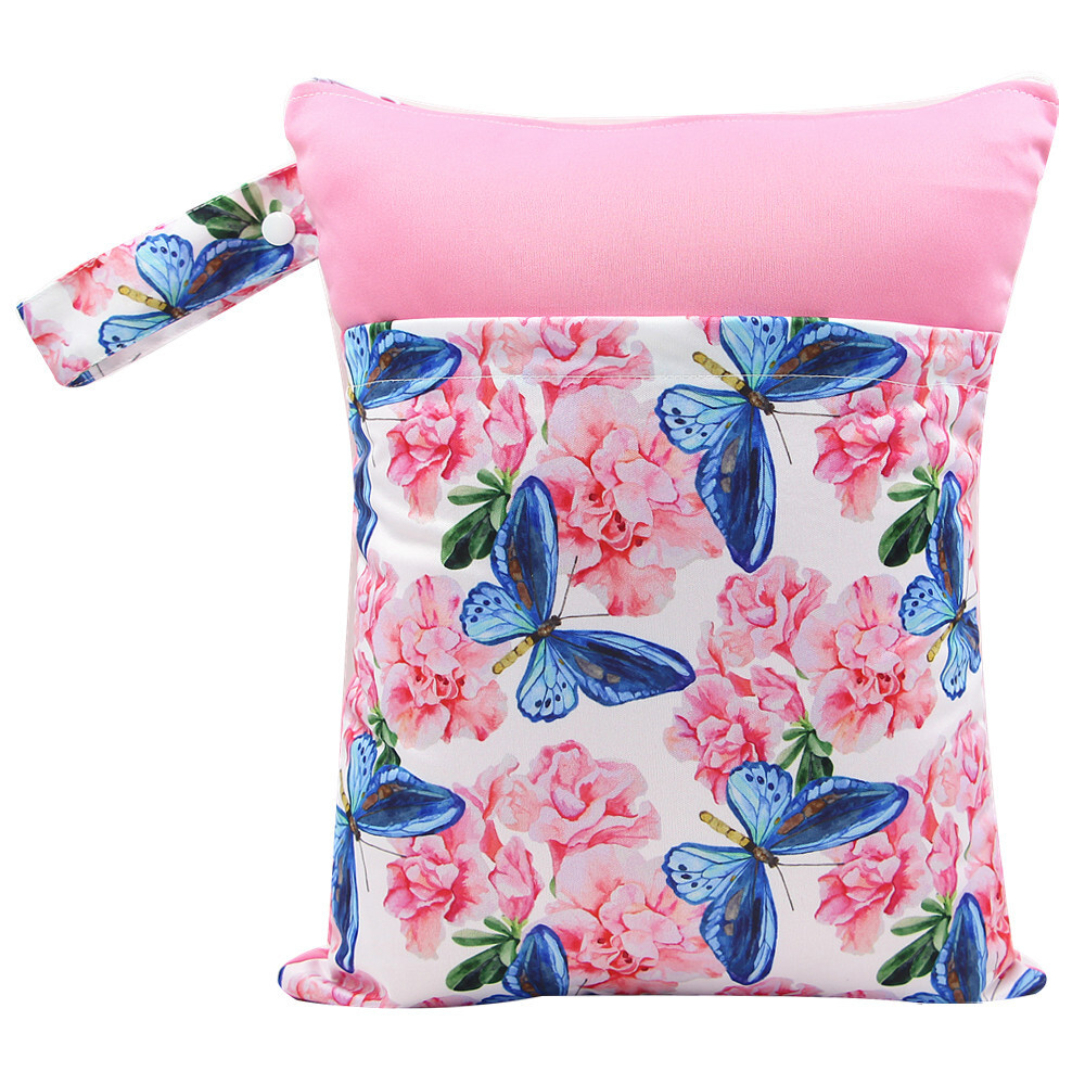 Assenappy, túi tã cầm tay, 30 *37cm mới túi tã, vân tay màu, bán hàng trực tiếp.