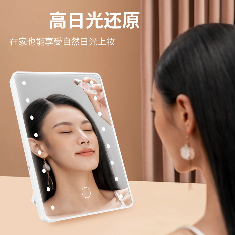Những tấm gương trang trí của màn hình nền được dẫn dắt bằng một miếng vá sáng gấp lại và những cái lược màn hình nền sử dụng những tấm gương thông minh