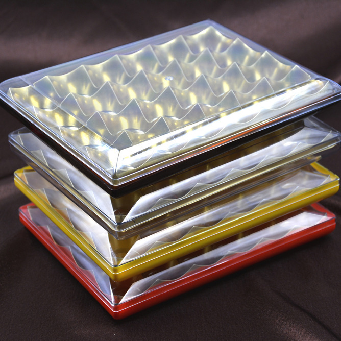 Thermally recommended 24 square chocolate boxes, Ferrero chocolate boxes, transparent chocolate plastic boxes.