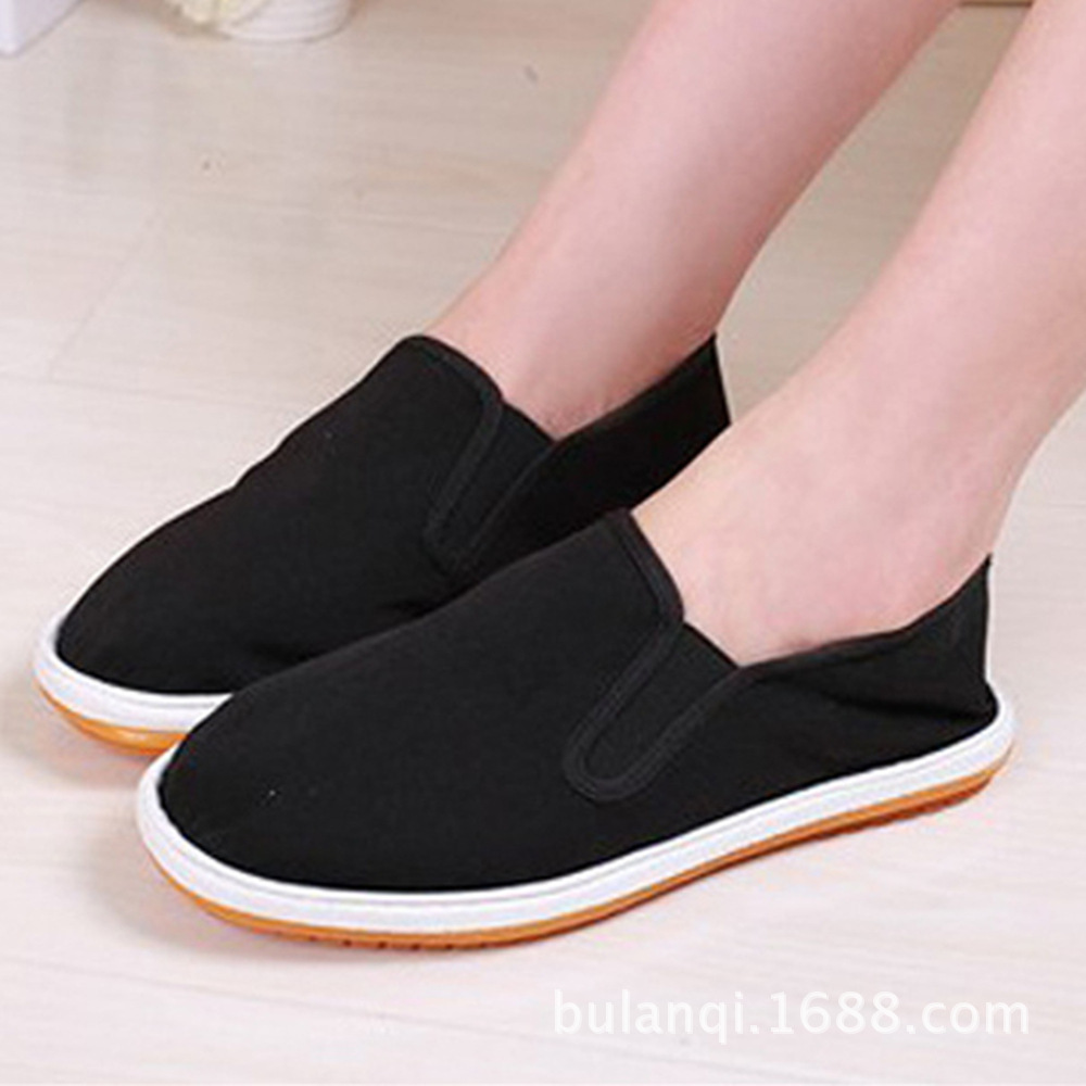 Old Beijing Bootsmen's Recreational Shoes West Shan Shoes and Cow's Handicrafted Old People Drive Air-Breaking Social Shoes