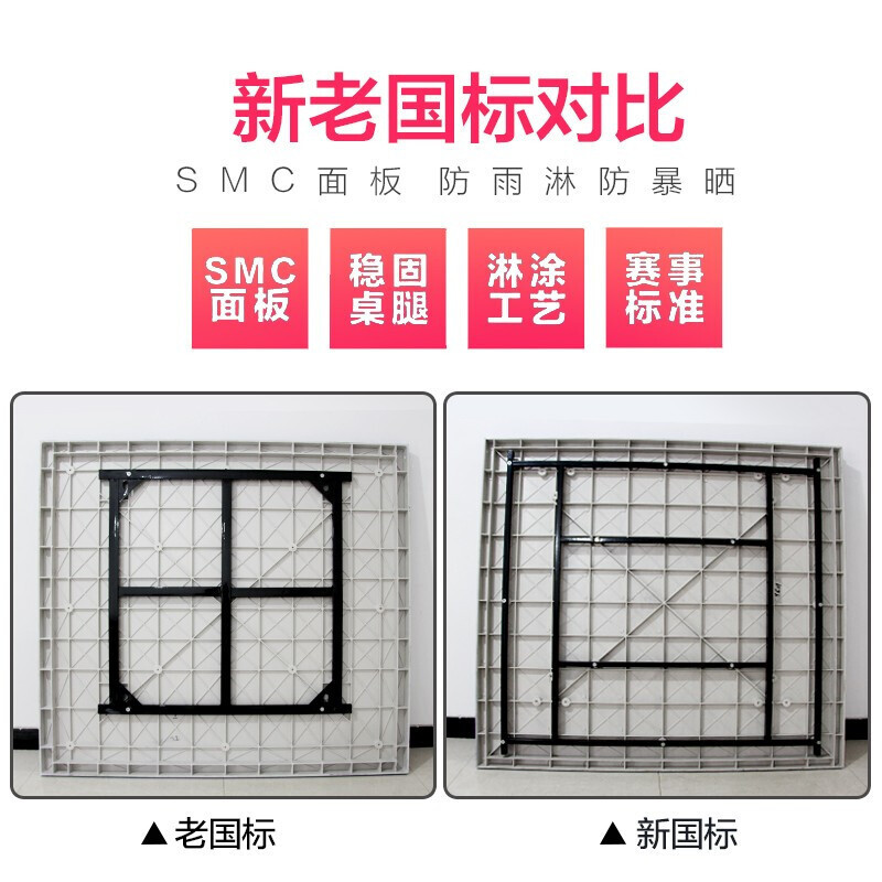 The factory customizes the SMC table for home-based ping-pong table at the SMC table.