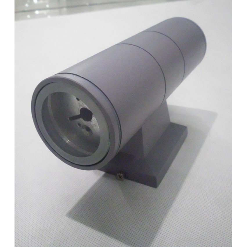 LED one-headed, two-headed cylindrical lamp casing 3W2*3W6Wled firing lamp shell top and bottom