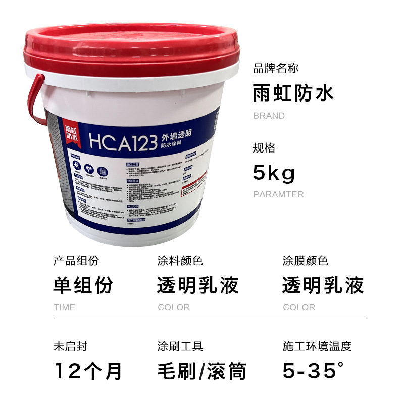 The Eastern Rainstorm HCA 123 outer wall transparency glue.