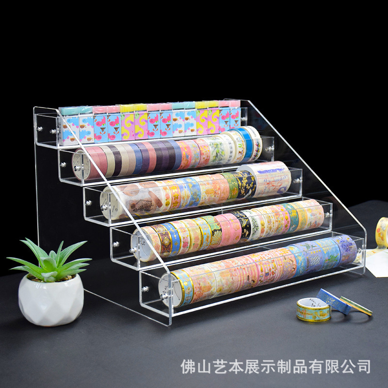 Acre transparency multi-layer and paper tape receipt table for MT tape cabinets and paper tape handstands