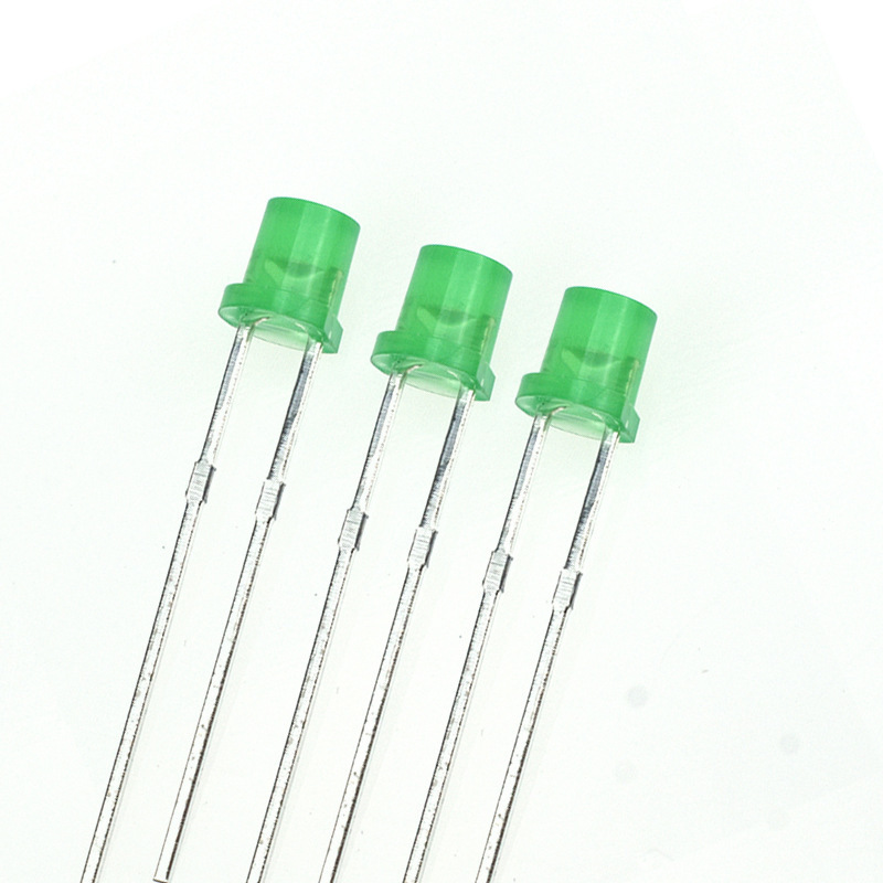 F3 flats green, red, red, yellow with 3 mm LED light on the side, straight through the second-stage tube.