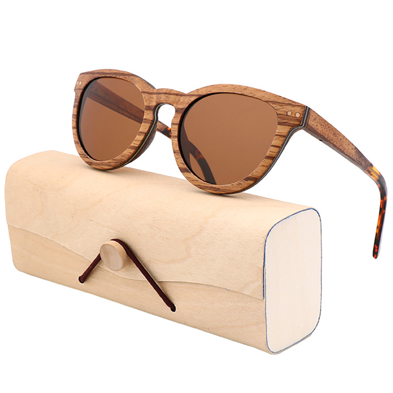 2023 new wood-covered frame glasses with sunglasses and sunglasses.