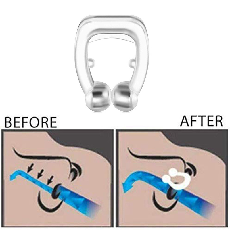 Nose Clip Magnetic Nasal Snorer, Mini Silicon Snoring