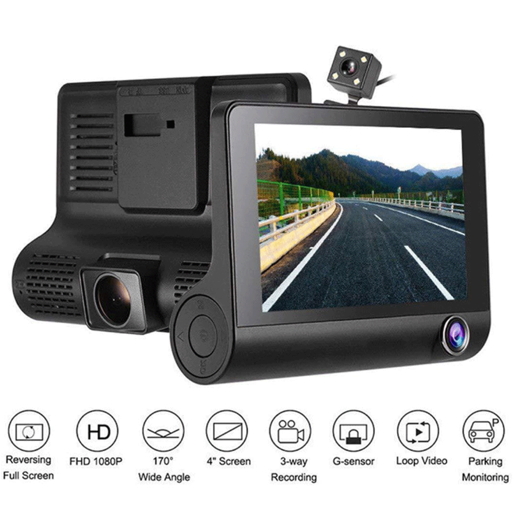 CarLog 4-inch-three-shot C2-high 1080P night vision wide-angle, visualized inside and out.